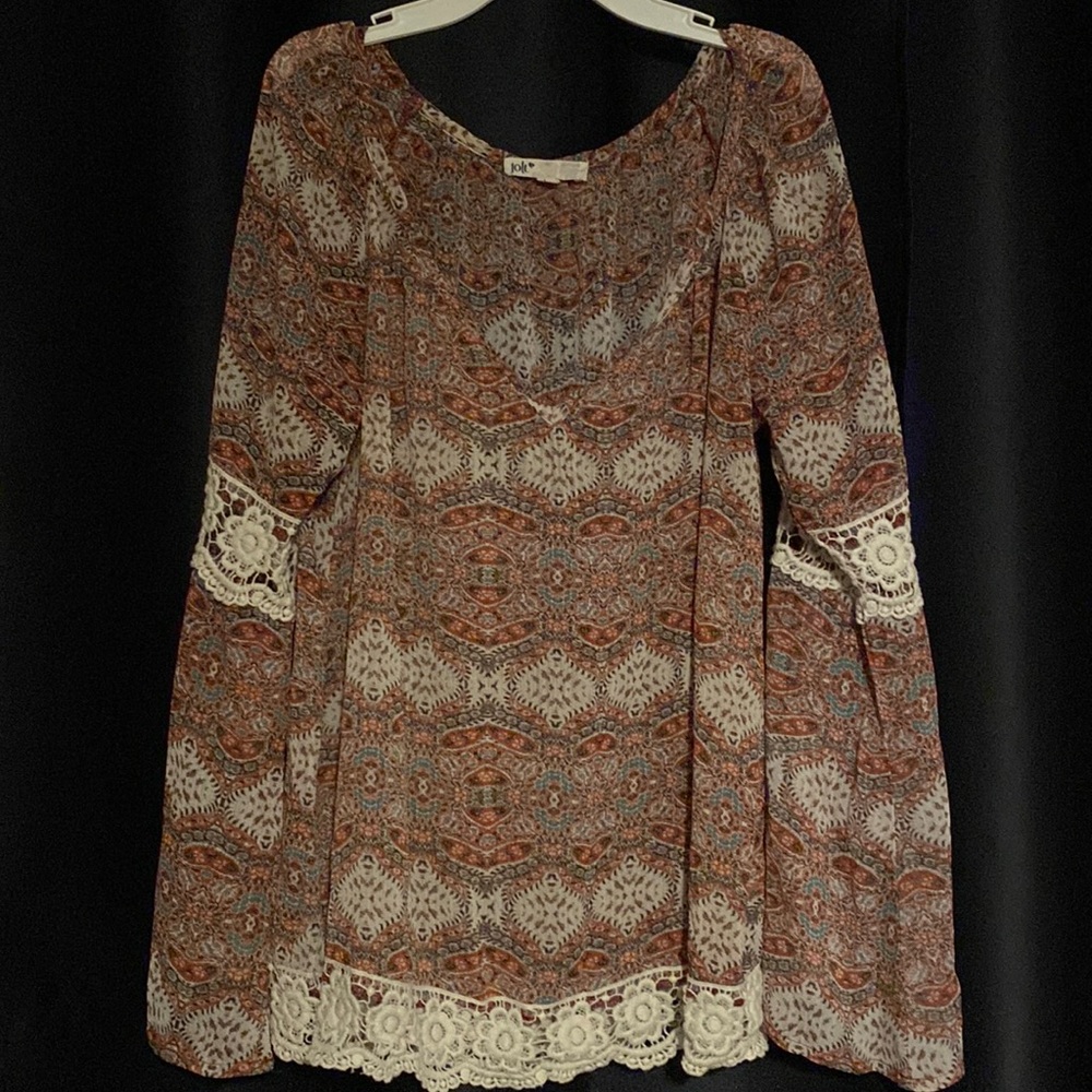 Sheer long sleeve top